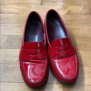 Cole Haan Patent Red Loafers